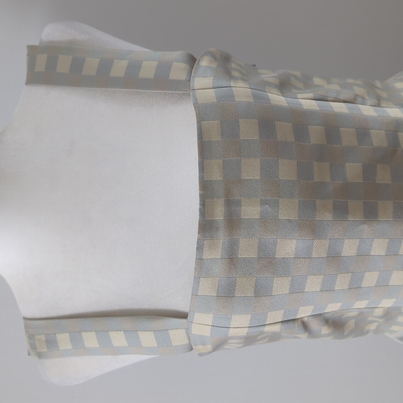 NWOT Stine Goya Sharon Sleeveless Checked Peplum Blouse - Picture 5 of 15